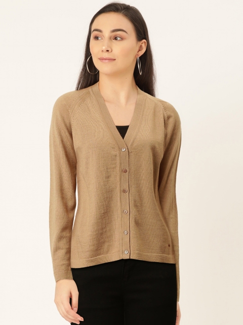 

Monte Carlo Women Beige Solid Cardigan