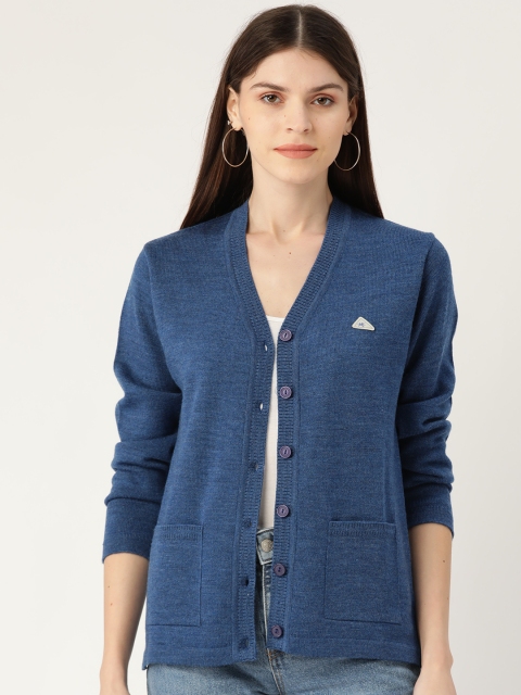 

Monte Carlo Women Blue Solid Cardigan