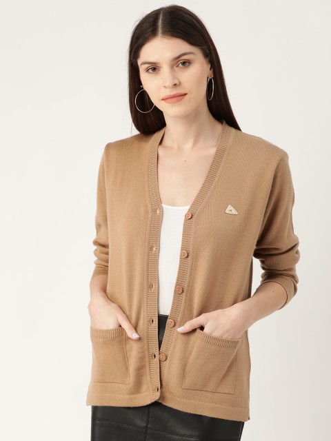 

Monte Carlo Women Beige Solid Cardigan