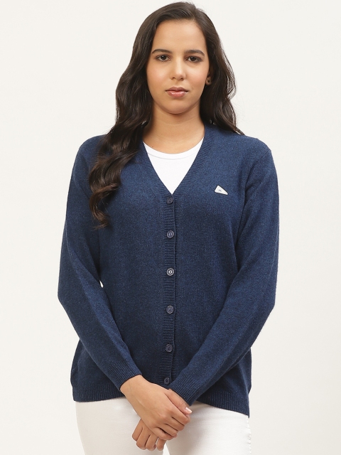 

Monte Carlo Women Navy Blue Solid Cardigan