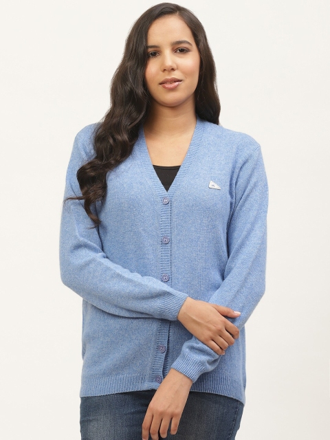 

Monte Carlo Women Blue Solid Cardigan