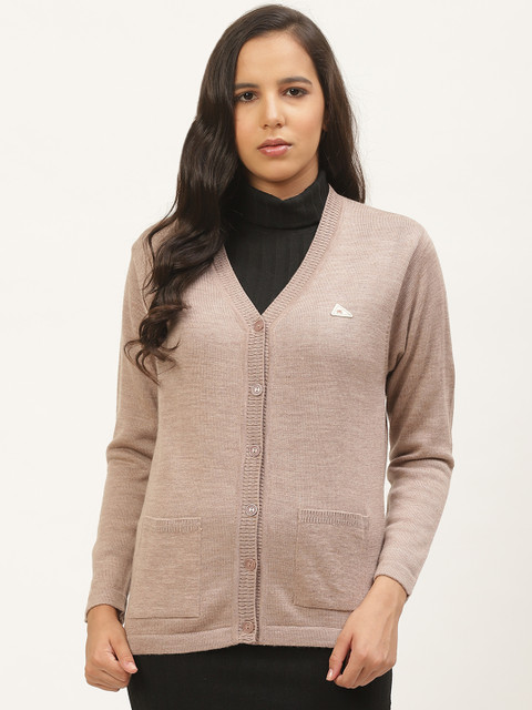 

Monte Carlo Women Beige Solid Cardigan