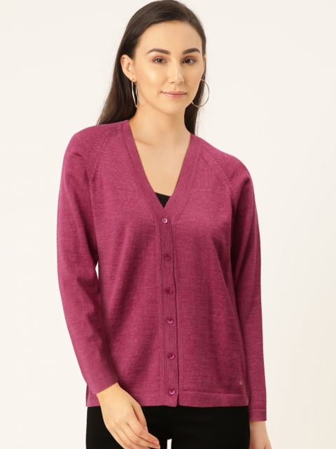 

Monte Carlo Women Pink Solid Cardigan