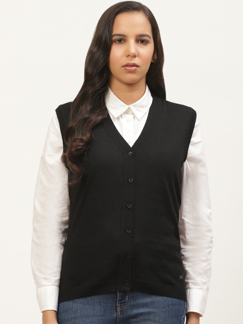 

Monte Carlo Women Black Solid Cardigan