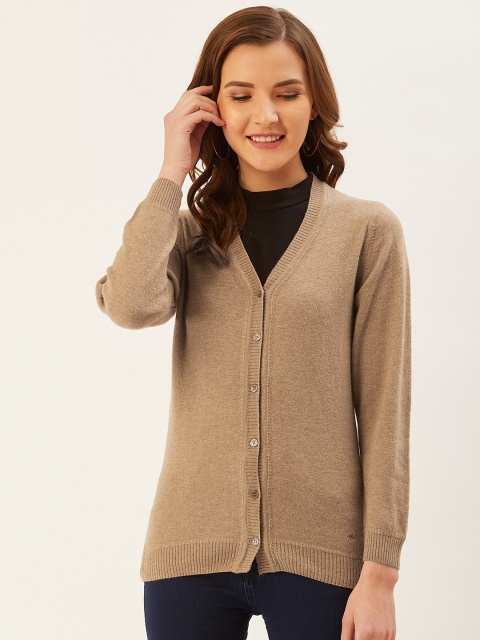 

Monte Carlo Women Beige Solid Cardigan