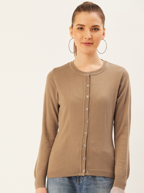 

Monte Carlo Women Beige Solid Cardigan