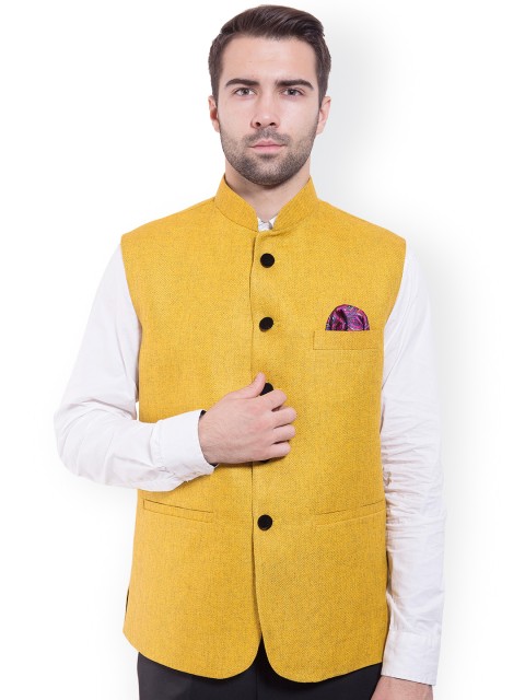 

Wintage Yellow Nehru Jacket