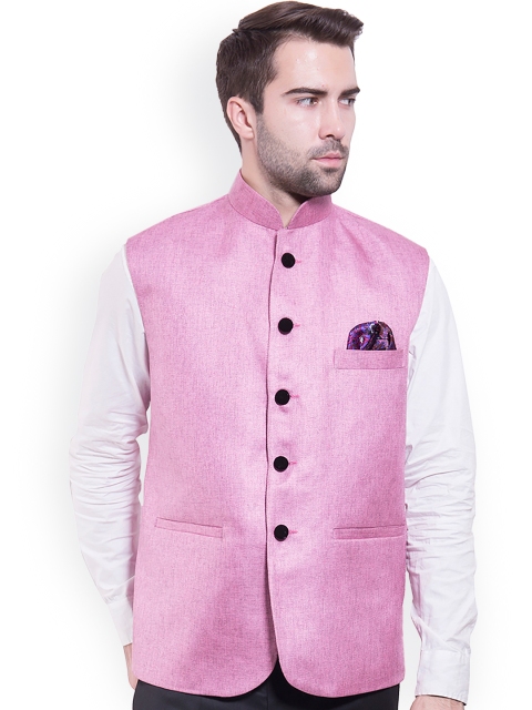 

Wintage Pink Nehru Jacket