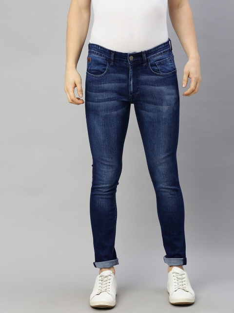 

WROGN Men Blue Skinny Fit Mid-Rise Clean Look Stretchable Jeans