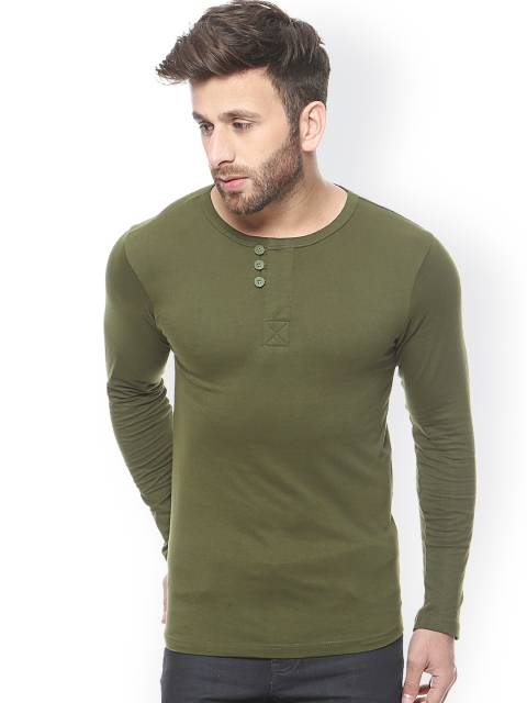 

GRITSTONES Olive Green T-shirt