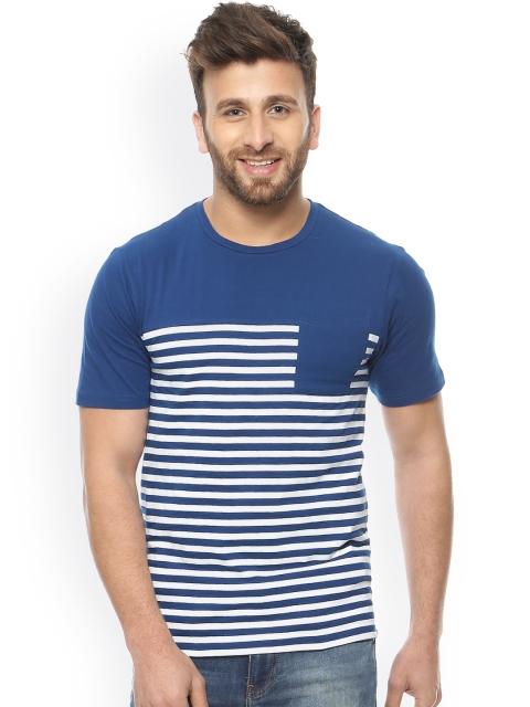 

GRITSTONES Blue Striped T-shirt