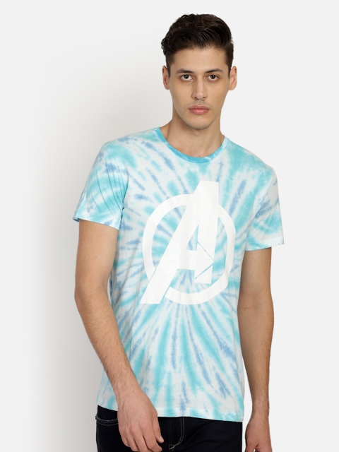 

Free Authority Avengers Featured Blue Tshirt for Men, Turquoise blue