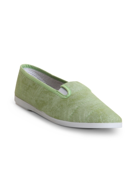 

SCENTRA Women Green Slip-On Sneakers