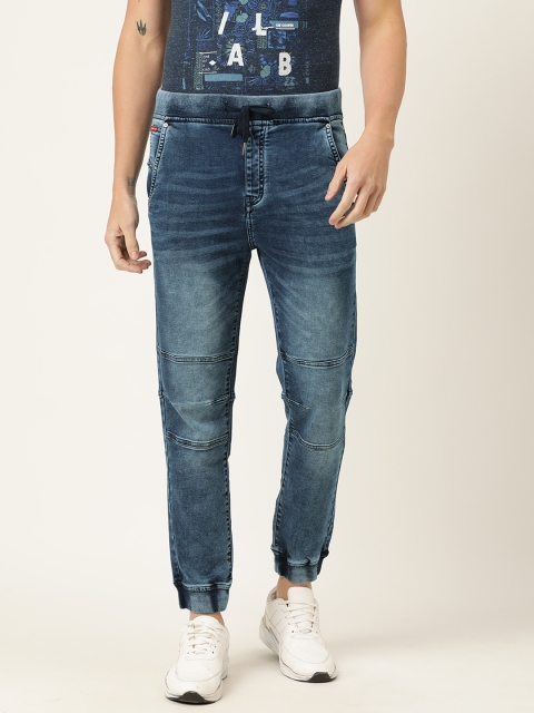 

Lee Cooper Men Blue Slim Fit Mid-Rise Clean Look Stretchable Jeans