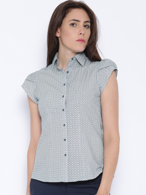 

Park Avenue Woman Grey Printed Shirt
