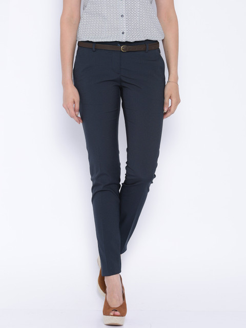 

Park Avenue Woman Navy Formal Trousers, Navy blue