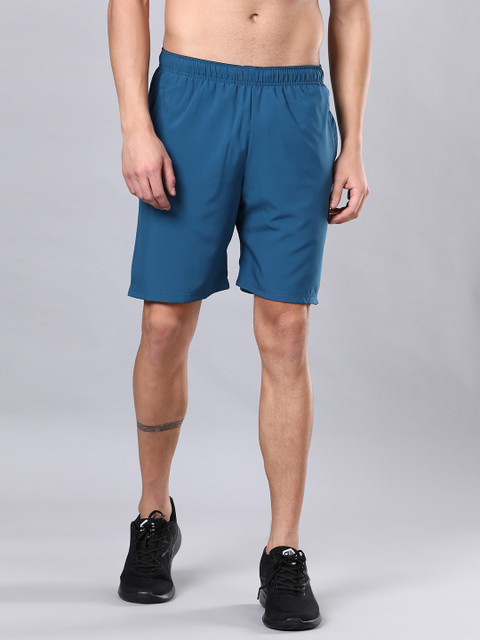 

Cultsport Men Teal Blue & Black Printed Regular Fit Regular Shorts