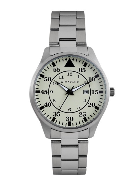 

GIORDANO Men Cream-Coloured Dial Watch 1771-44