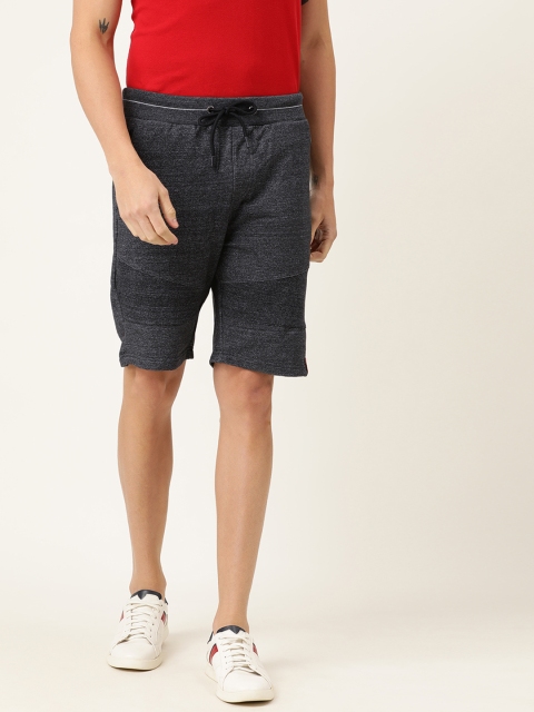 

Lee Cooper Men Charcoal Solid Regular Fit Regular Shorts
