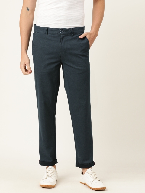 

Lee Cooper Men Navy Blue Slim Fit Solid Chinos