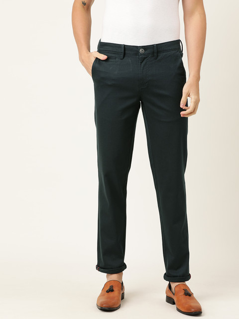 

Lee Cooper Men Navy Blue Slim Fit Solid Chinos