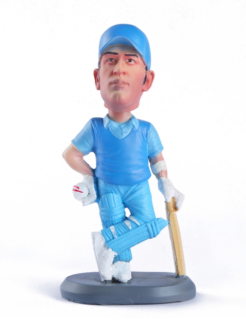 

Bigsmall Blue Mahendra Singh Dhoni Captain Cool Bobblehead Collectible