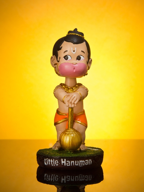 

Bigsmall Little Hanuman Bobblehead, Orange