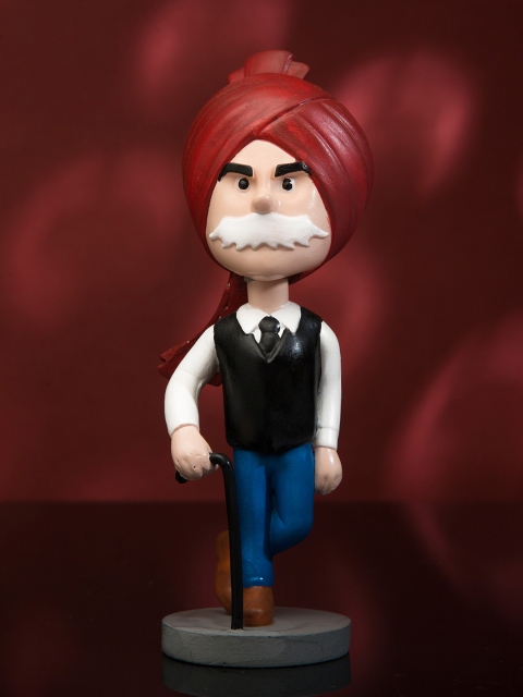 

Bigsmall Multicoloured Chacha Chaudhary Bobblehead Collectible, Multi