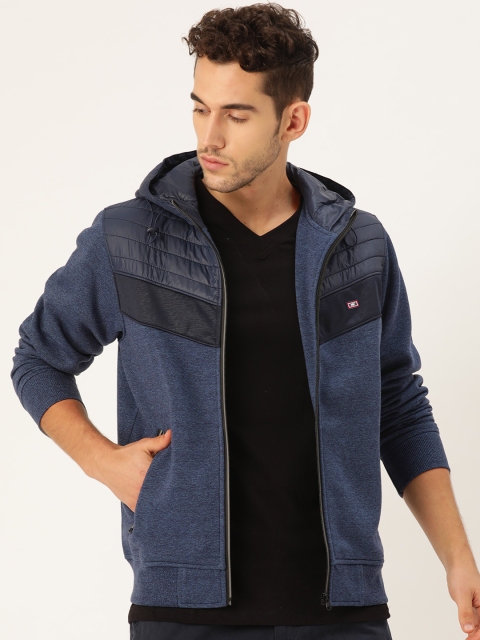 

Monte Carlo Men Blue Solid Hooded Sweatshirt