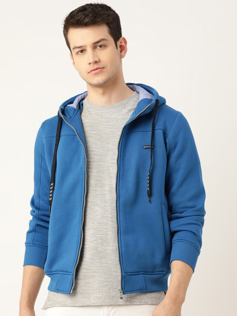 

Monte Carlo Men Blue Solid Hooded Sweatshirt