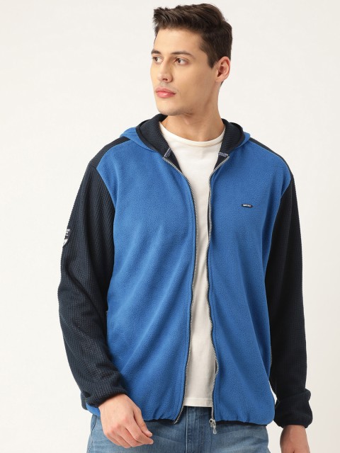 

Monte Carlo Men Blue Solid Hooded Sweatshirt