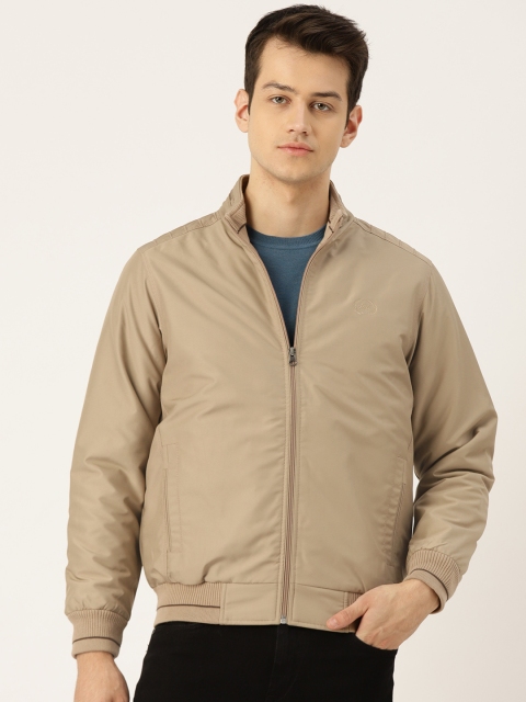 

Monte Carlo Men Beige Solid Bomber Jacket