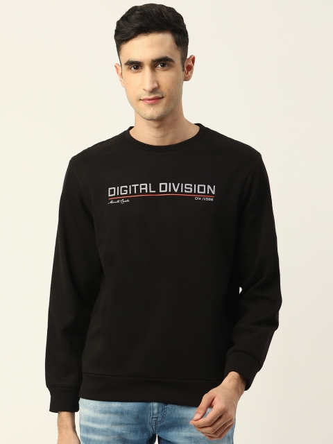 

Monte Carlo Men Black & Lavender Typography Print Detail Sweatshirt