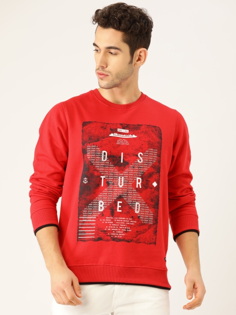 

Monte Carlo Men Red Printed Sweatshirt