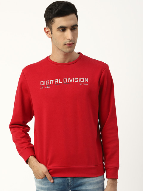 

Monte Carlo Men Red Solid Sweatshirt