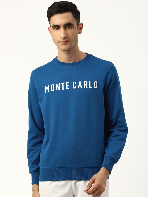 

Monte Carlo Men Blue Solid Sweatshirt