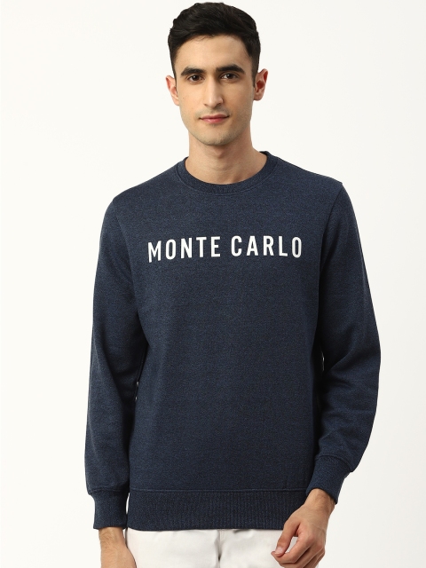 

Monte Carlo Men Navy Blue Solid Sweatshirt