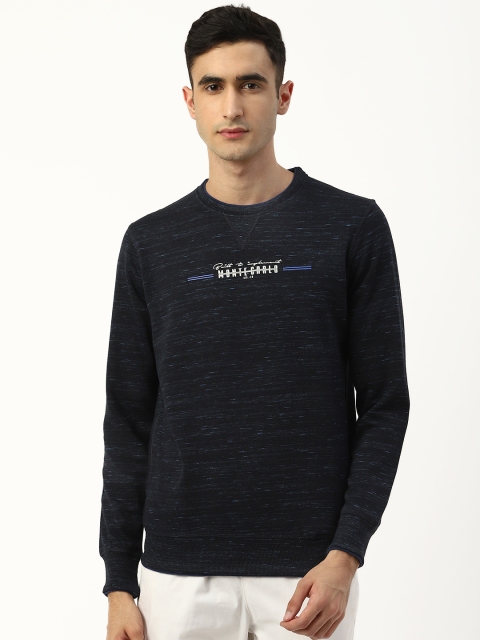 

Monte Carlo Men Navy Blue Solid Sweatshirt