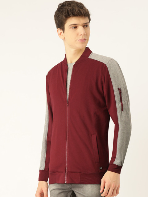 

Monte Carlo Men Maroon Solid Sweatshirt