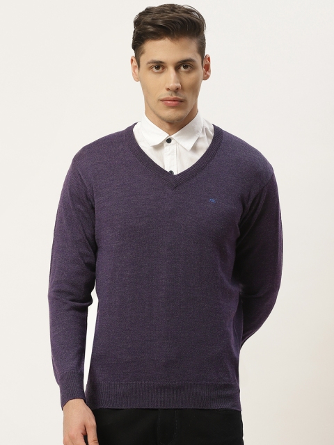 

Monte Carlo Men Purple Solid Pullover