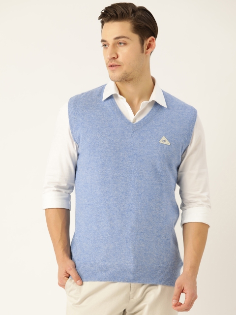 

Monte Carlo Men Blue Fuzzy Sweater Vest