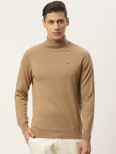 

Monte Carlo Men Beige Solid Pullover Sweater