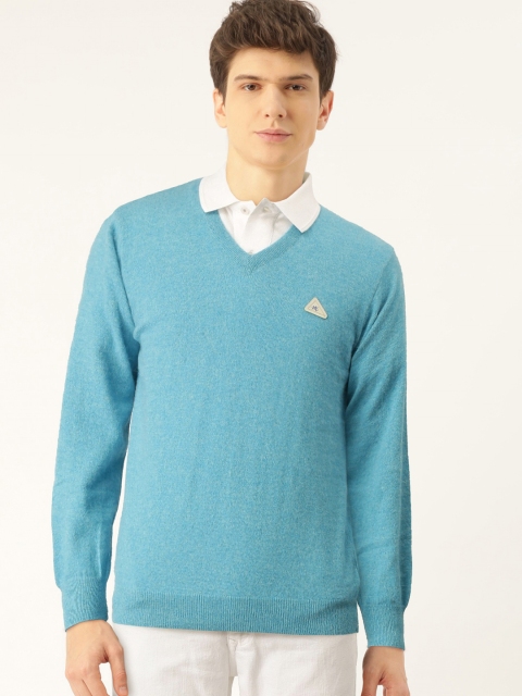 

Monte Carlo Men Blue Solid Pullover