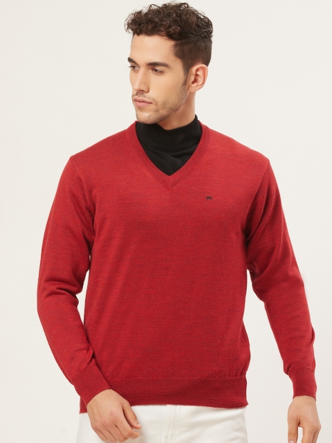 

Monte Carlo Men Red Solid Pullover