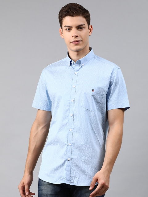 

Louis Philippe Sport Men Blue & White Slim Fit Printed Casual Shirt
