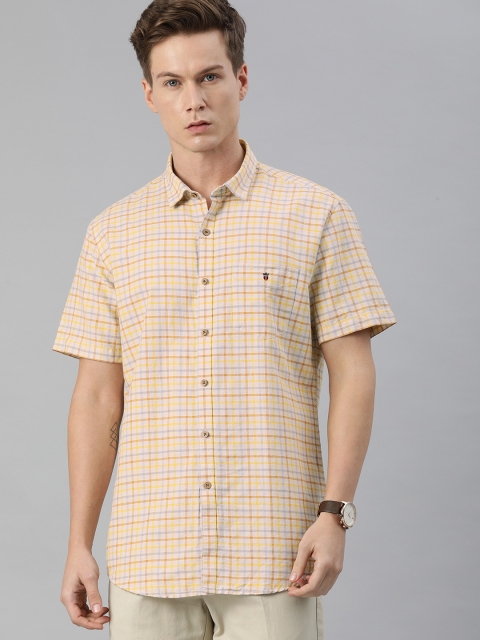 

Louis Philippe Sport Men Multicoloured Slim Fit Checked Casual Shirt, Multi