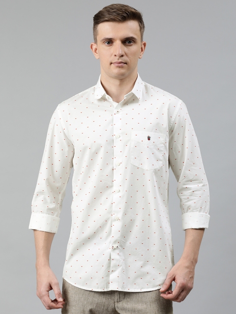 

Louis Philippe Sport Men White & Red Slim Fit Printed Casual Shirt