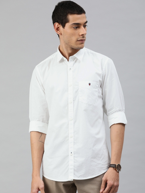 

Louis Philippe Sport Men White Super Slim Fit Solid Casual Shirt