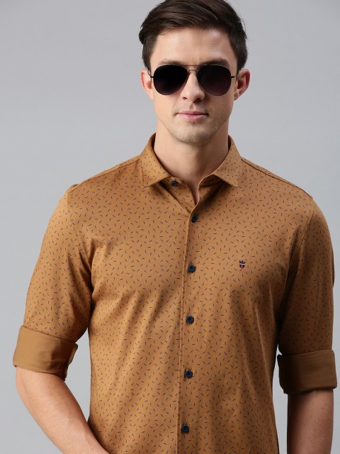 

Louis Philippe Sport Men Brown Super Slim Fit Printed Casual Shirt