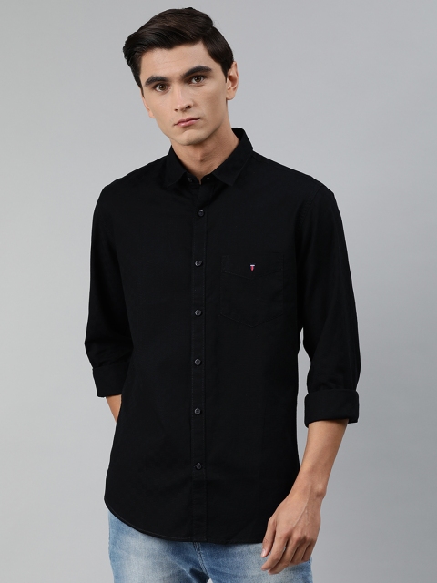 

Louis Philippe Sport Men Black Super Slim Fit Solid Casual Shirt